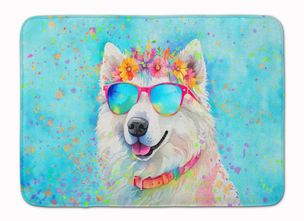 Samoyed Hippie Dawg Memory Foam Bath/Kitchen Mat DAC2548 product image at NuMercy