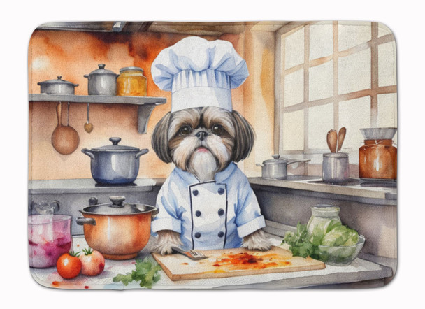 Shih Tzu The Chef Memory Foam Bath/Kitchen Mat product image at NuMercy