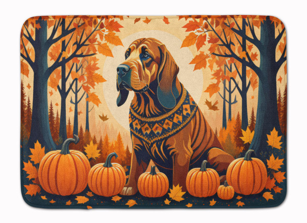 Bloodhound Fall Memory Foam Bath/Kitchen Mat product image at NuMercy
