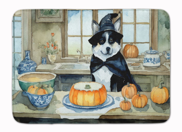 Akita Fall Kitchen Pumpkins Memory Foam Bath/Kitchen Mat product image at NuMercy
