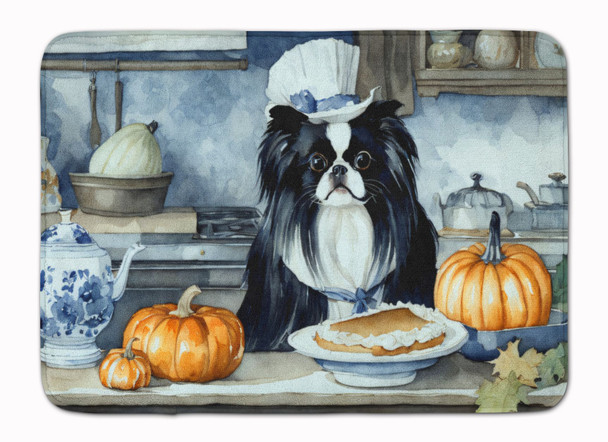 Japanese Chin Fall Kitchen Pumpkins Memory Foam Bath/Kitchen Mat DAC1783 product image at NuMercy