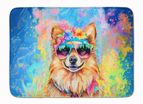 Pomeranian Hippie Dawg Memory Foam Bath/Kitchen Mat DAC2541 product image at NuMercy