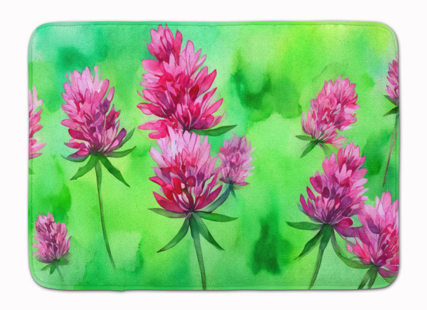 Vermont Red Clover in Watercolor Memory Foam Bath/Kitchen Mat product image at NuMercy