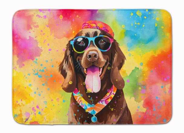 Chocolate Labrador Hippie Dawg Memory Foam Bath/Kitchen Mat DAC2526 product image at NuMercy