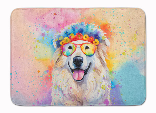 Great Pyrenees Hippie Dawg Memory Foam Bath/Kitchen Mat DAC2517 product image at NuMercy