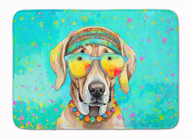 Weimaraner Hippie Dawg Memory Foam Bath/Kitchen Mat DAC2566 product image at NuMercy