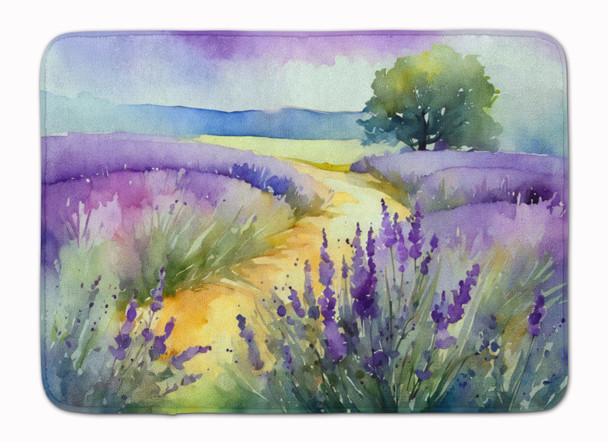 Lavender in Watercolor Memory Foam Bath/Kitchen Mat DAC1582 product image at NuMercy