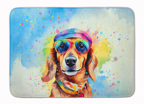 Dachshund Hippie Dawg Memory Foam Bath/Kitchen Mat DAC2498 product image at NuMercy