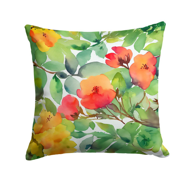Connecticut Mountain Laurels in Watercolor Throw Pillow 18" x 18" DAC1633 product image at NuMercy