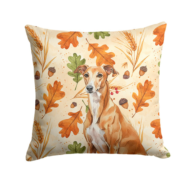 Red Greyhound Heirloom Fall Throw Pillow 18" x 18" product image at NuMercy