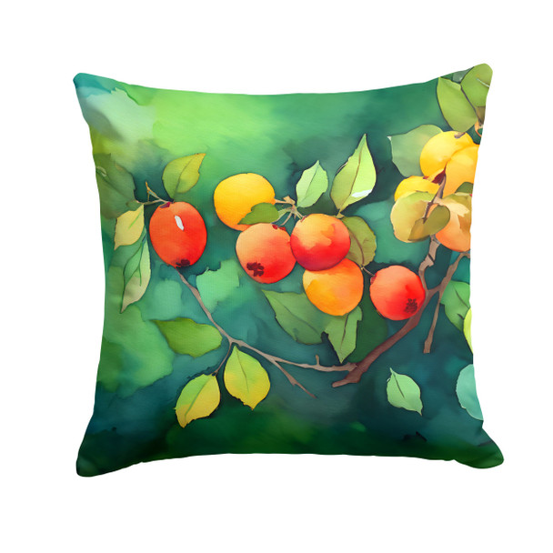 Missouri Hawthorns in Watercolor Throw Pillow 18" x 18" DAC1677 product image at NuMercy