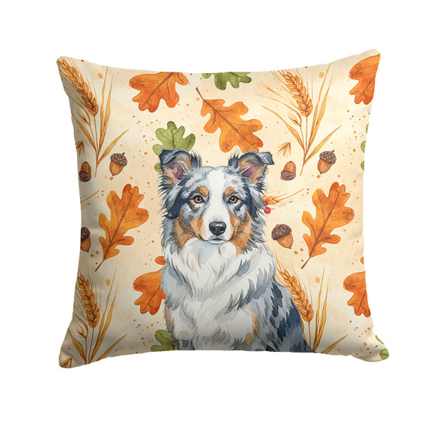 Border Collie Heirloom Fall Throw Pillow 18" x 18" product image at NuMercy