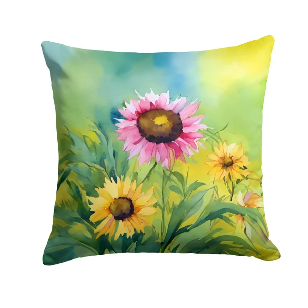 Kentucky Goldenrod in Watercolor Throw Pillow 18" x 18" DAC1658 product image at NuMercy