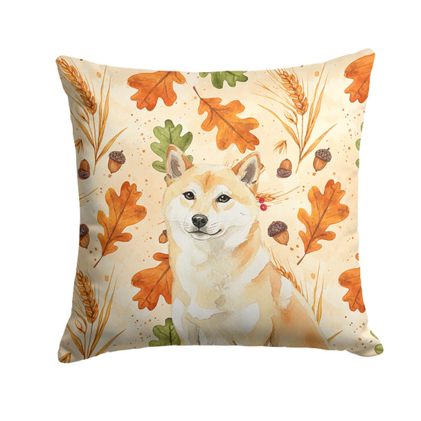 Cream Shiba Inu Heirloom Fall Throw Pillow 18" x 18" product image at NuMercy