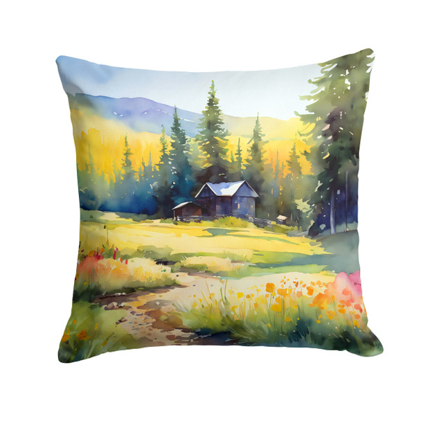 Montana Bitterroot in Watercolor Throw Pillow 18" x 18" DAC1680 product image at NuMercy