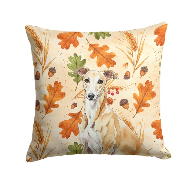 Fawn Greyhound Heirloom Fall Throw Pillow 18" x 18" product image at NuMercy