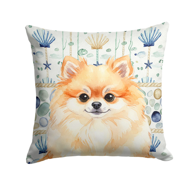 Pomeranian Coastal Sea Glass Throw Pillow 18" x 18" product image at NuMercy