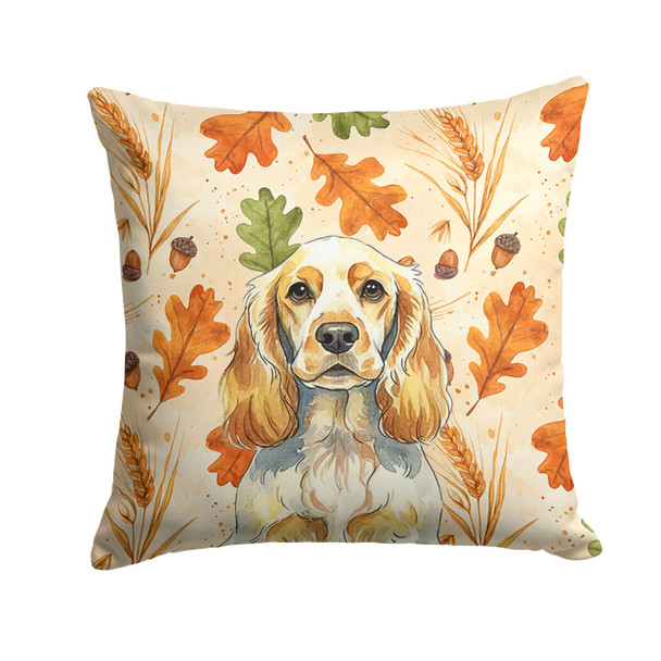 Lemon Roan English Cocker Spaniel Heirloom Fall Throw Pillow 18" x 18" product image at NuMercy