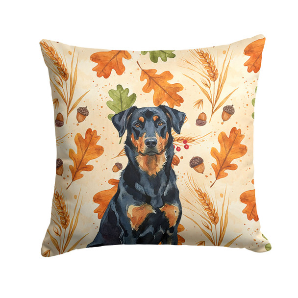 Beauceron Heirloom Fall Throw Pillow 18" x 18" product image at NuMercy