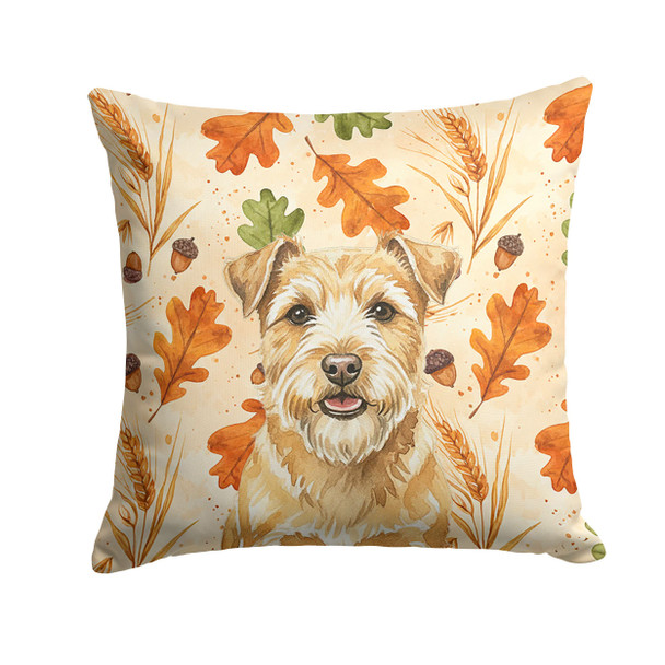 Wheaten Norfolk Terrier Heirloom Fall Throw Pillow 18" x 18" product image at NuMercy