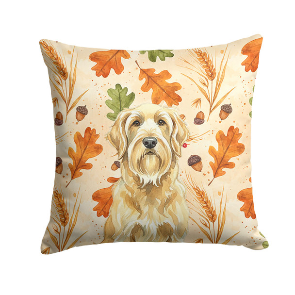 Wheaten and Tan Otterhound Heirloom Fall Throw Pillow 18" x 18" product image at NuMercy