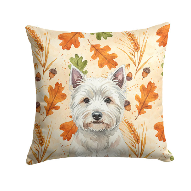 Westie Heirloom Fall Throw Pillow 18" x 18" product image at NuMercy