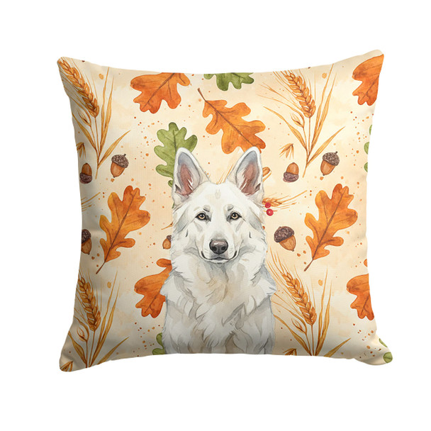 White German Shepherd Heirloom Fall Throw Pillow 18" x 18" product image at NuMercy