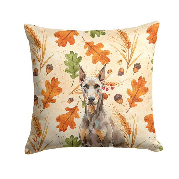 Fawn Doberman Pinscher Heirloom Fall Throw Pillow 18" x 18" product image at NuMercy