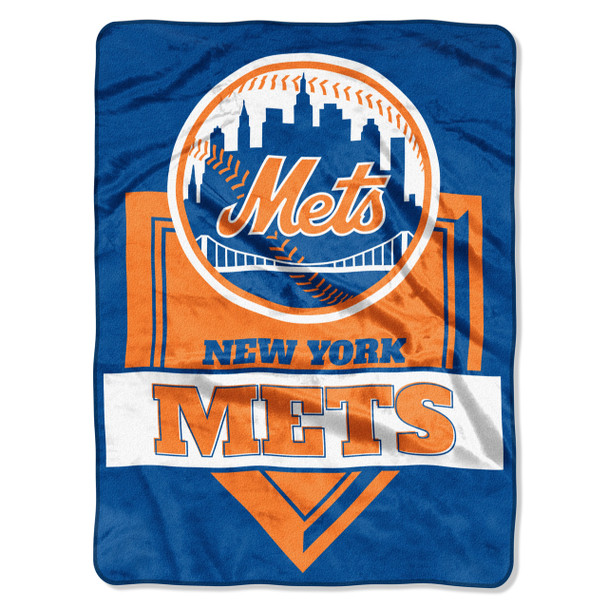 New York Mets MLB "Home Plate" Raschel Throw Blanket