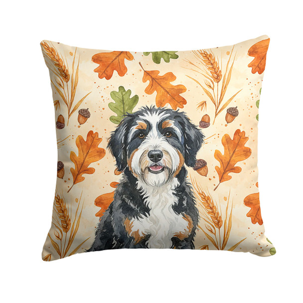 Bernedoodle Heirloom Fall Throw Pillow 18" x 18" product image at NuMercy