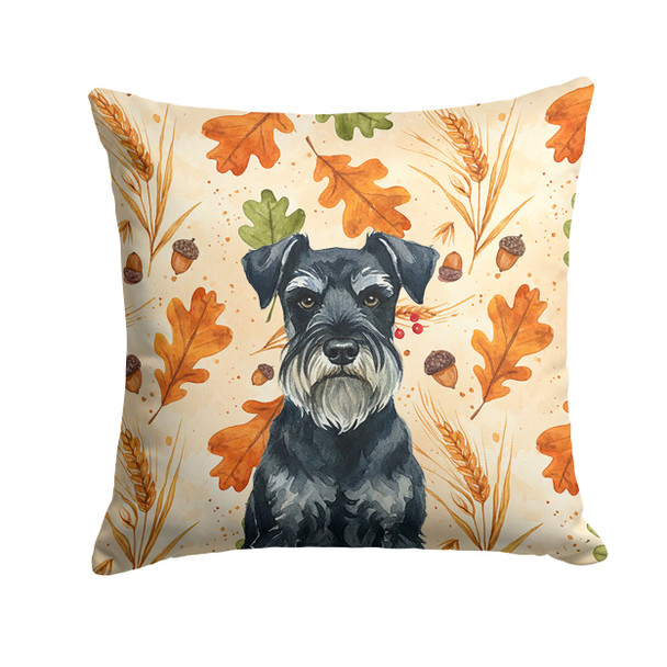 Standard Schnauzer Heirloom Fall Throw Pillow 18" x 18" product image at NuMercy