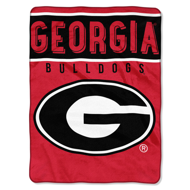 Georgia Bulldogs "Basic" Raschel Throw Blanket