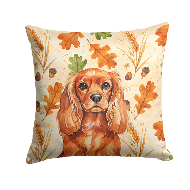 Ruby English Toy Spaniel Heirloom Fall Throw Pillow 18" x 18" product image at NuMercy