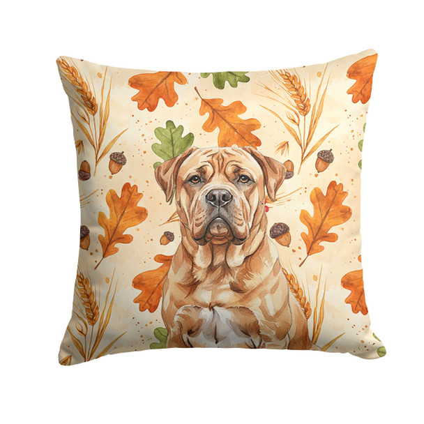 Dogue de Bordeaux Heirloom Fall Throw Pillow 18" x 18" product image at NuMercy