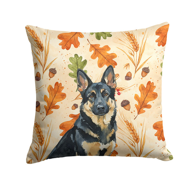 Black and Tan German Shepherd Heirloom Fall Throw Pillow 18" x 18" product image at NuMercy