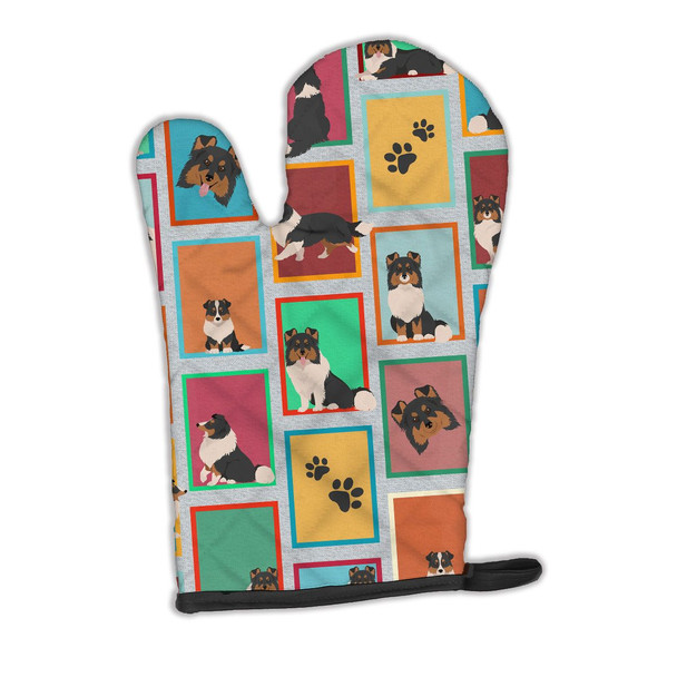 Lots of Tricolor Sheltie Oven Mitt product image at NuMercy