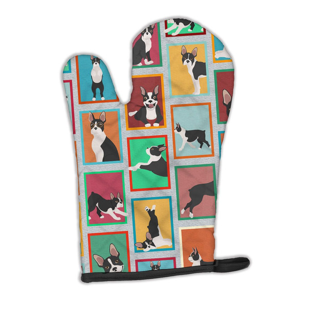 Lots of Boston Terrier Oven Mitt product image at NuMercy