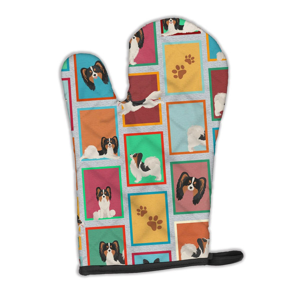 Lots of Tricolor Papillon Oven Mitt product image at NuMercy