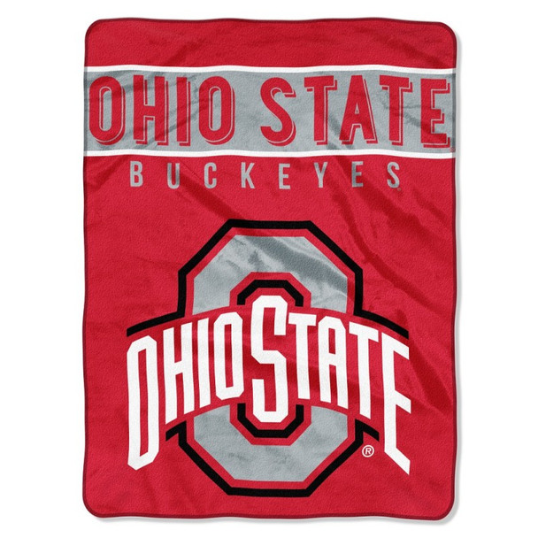 Ohio State Buckeyes "Basic" Raschel Throw Blanket