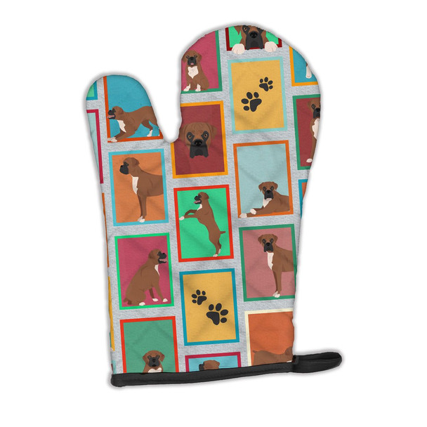 Lots of Black Face Boxer Oven Mitt product image at NuMercy