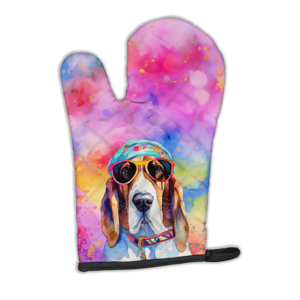 Basset Hound Hippie Dawg Oven Mitt product image at NuMercy