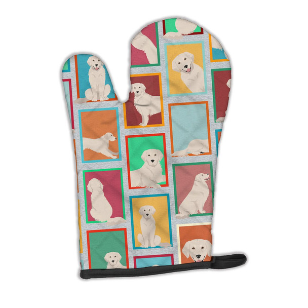 Lots of Cream Golden Retriever Oven Mitt product image at NuMercy