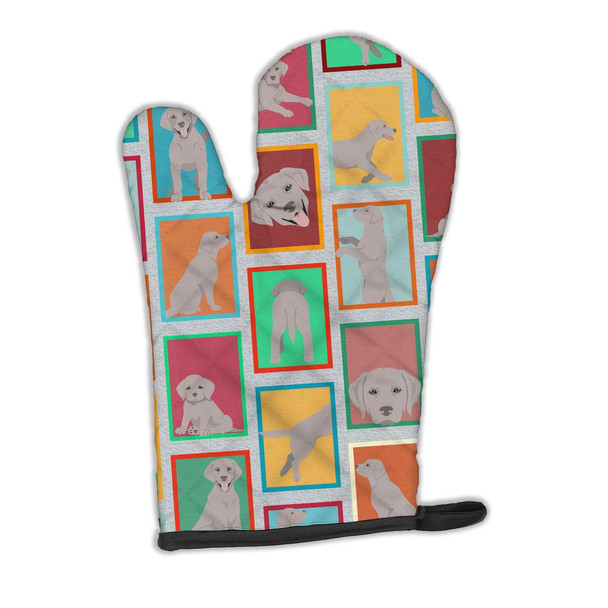Lots of Grey Labrador Retriever Oven Mitt product image at NuMercy