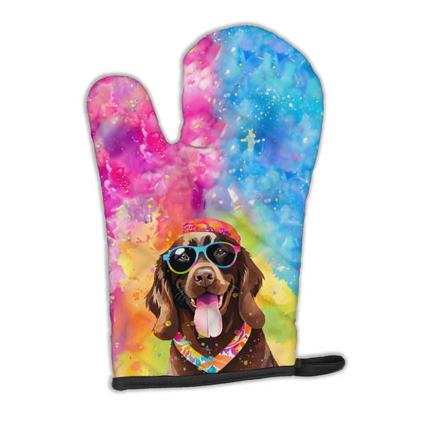 Chocolate Labrador Hippie Dawg Oven Mitt DAC2526 product image at NuMercy