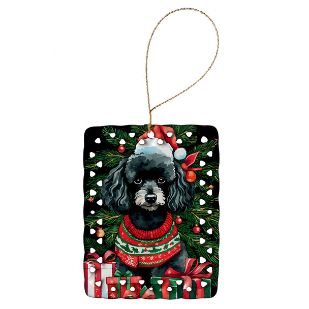 Poodle Christmas Porcelain Ornament DAC3575 product image at NuMercy