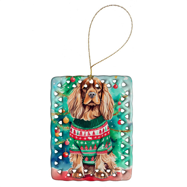 Sussex Spaniel Christmas Porcelain Ornament DAC3665 product image at NuMercy
