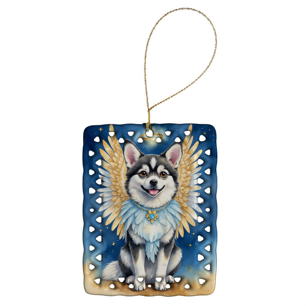 Alaskan Klee Kai My Angel Porcelain Christmas Ornament product image at NuMercy