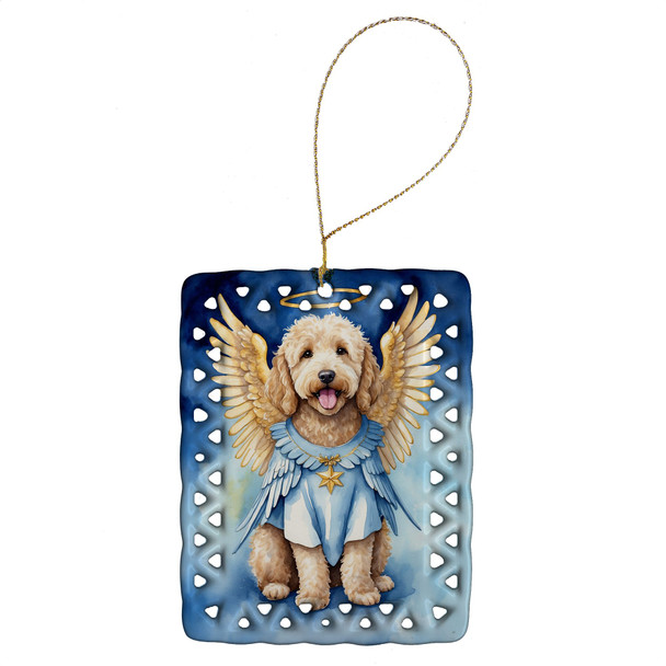 Goldendoodle My Angel Porcelain Christmas Ornament product image at NuMercy