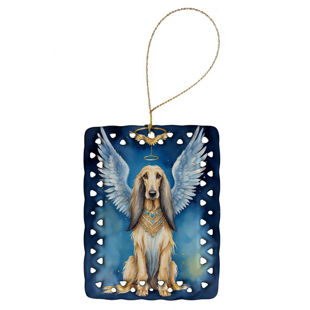 Afghan Hound My Angel Porcelain Christmas Ornament DAC6925 product image at NuMercy