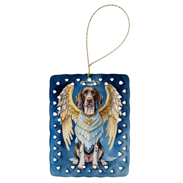 German Shorthaired Pointer My Angel Porcelain Christmas Ornament product image at NuMercy